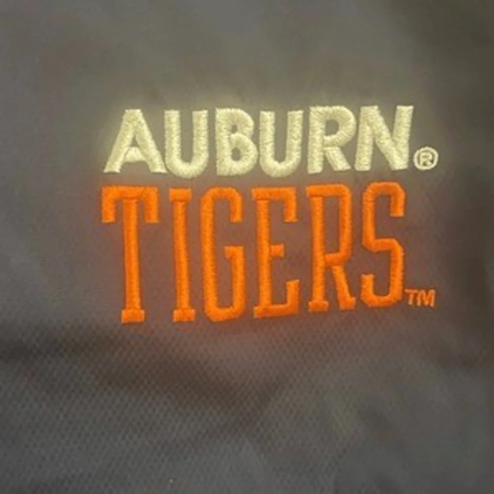 Knights Apparel Auburn Tigers Windbreaker Jacket Mens Large‎ Navy Orange Zip Up